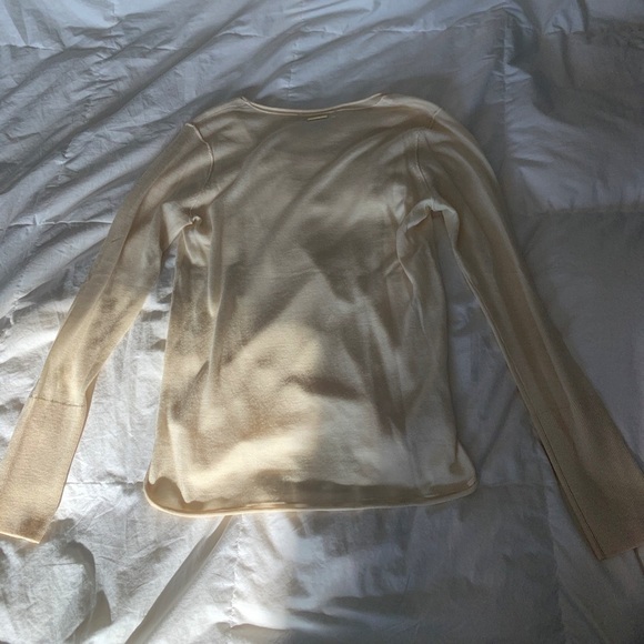 Cream Longsleeve Michael Kors Top - Picture 4 of 7